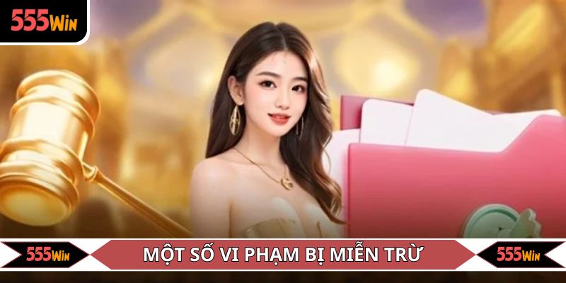 Một số vi phạm tại nhà cái bị miễn trách nhiệm