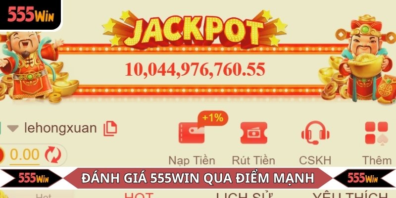 Đánh giá nhà cái 55WIN qua các tính năng nổi bật