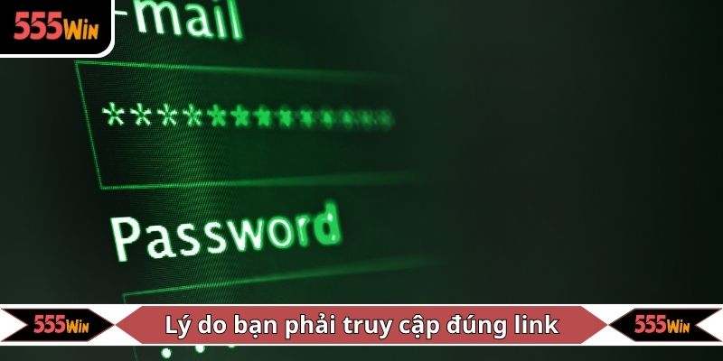 Lý do bạn phải truy cập đúng link